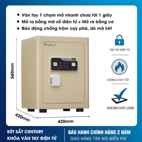 Thông Số Kỹ Thuật Chi Tiết Két sắt Century SC40VTDT