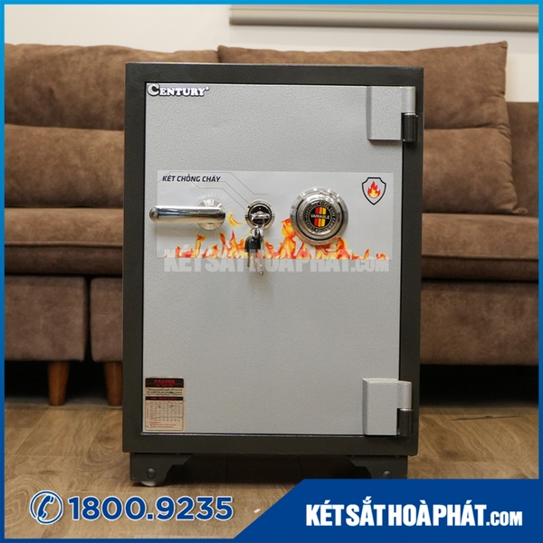 Két sắt Chống Cháy century CF45KC khóa cơ Đổi Mã