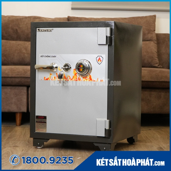 Két sắt Chống Cháy century CF45KC khóa cơ Đổi Mã