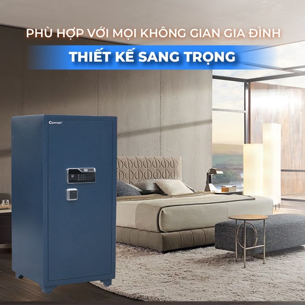 Két sắt Century SPM120KM được lắp đặt trong phòng giám đốc, nội thất sang trọng, an toàn tuyệt đối