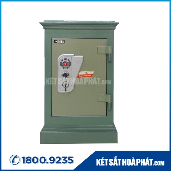 Két sắt Tài Lộc Hòa Phát KT66 khóa cơ đổi mã mầu xanh