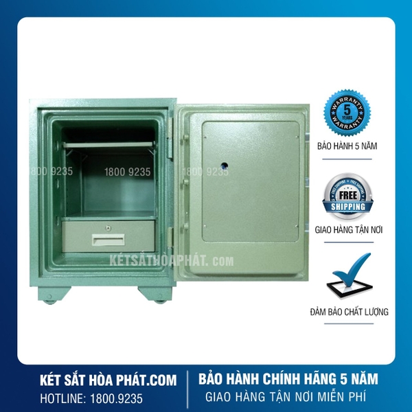 Két sắt Hòa Phát đúc chống cháy KS140K1C1 khoá cơ đổi mã