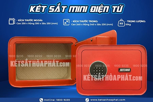 Két Sắt Mini Điện Tử HP-01 Thông Minh Aifeibao Chính Hãng Cao Cấp