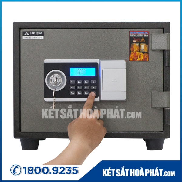 Két Sắt Mini Chống Cháy Hoà Phát KS45 Điện Tử