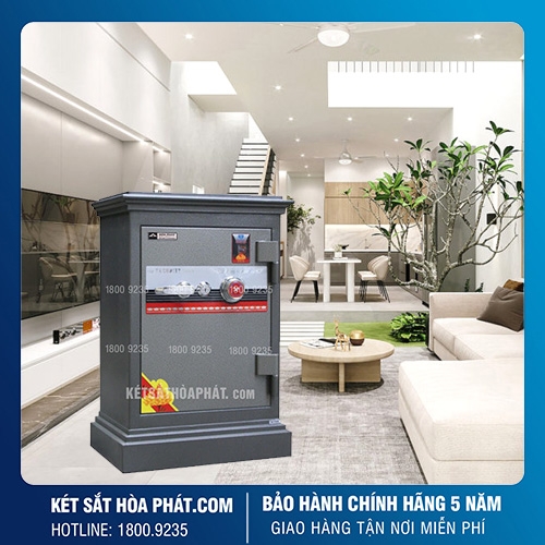 Két Sắt Tài Lộc Hòa Phát KT91 Chính Hãng Khóa Cơ Đổi Mã Đời Mới Nhất