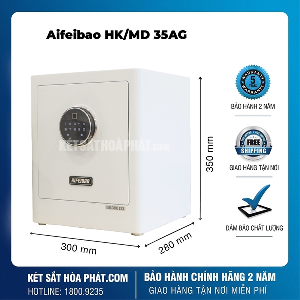 Két sắt thông minh Aifeibao HK-M/D-35-AG mini nhập khẩu cao cấp