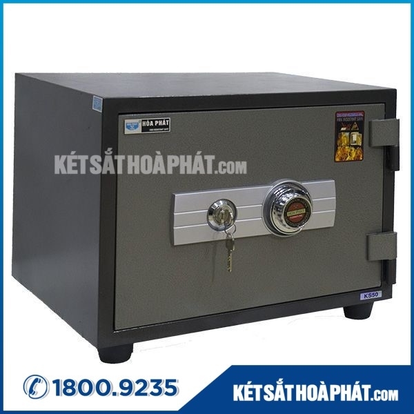 Két sắt Hòa Phát KS50N khóa cơ chống cháy