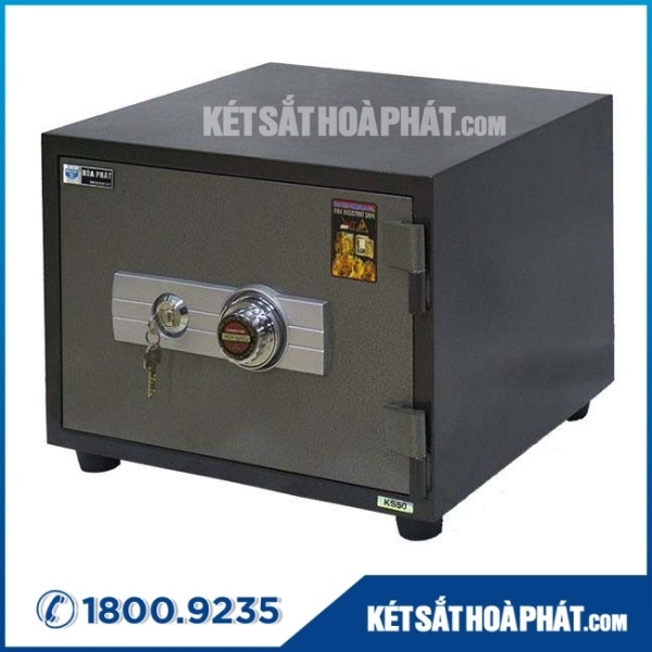 Két sắt Hòa Phát KS50N khóa cơ chống cháy