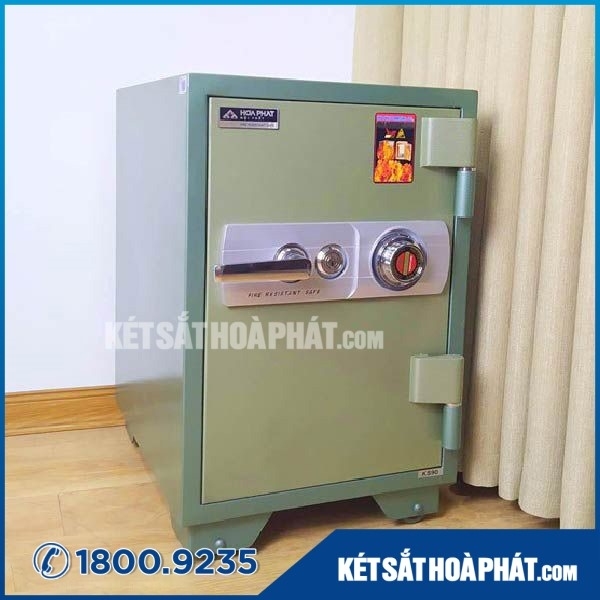 Két sắt Hòa Phát chống cháy KS90K1C1 khóa cơ