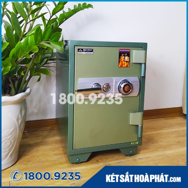Két sắt Hòa Phát chống cháy KS90K1C1 khóa cơ