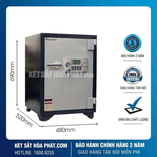 Két sắt chống cháy Century CF110 điện tử