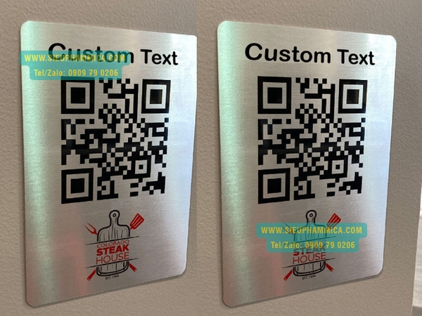 In Mã QR Code Trên Mica Và Inox SIEUPHAMMICA