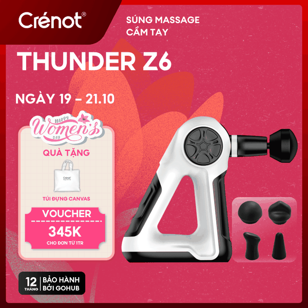 Máy Massage Cầm Tay Cao Cấp Crenot Thunder Z6