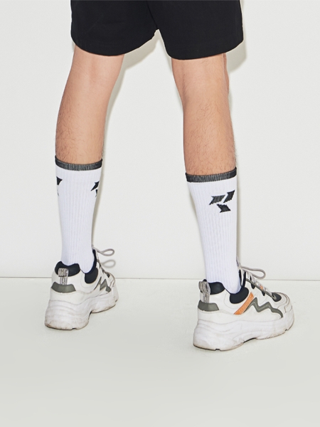 White/Black Socks