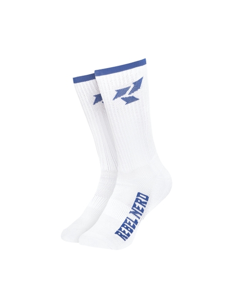 White/Blue Socks