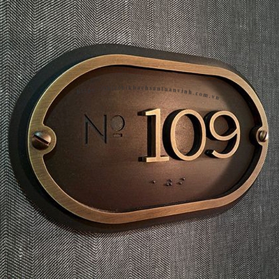 (Hàng Order) Mẫu biển số phòng