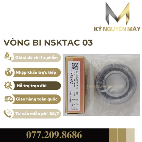 Vòng bi bạc đạn NSKTAC 03