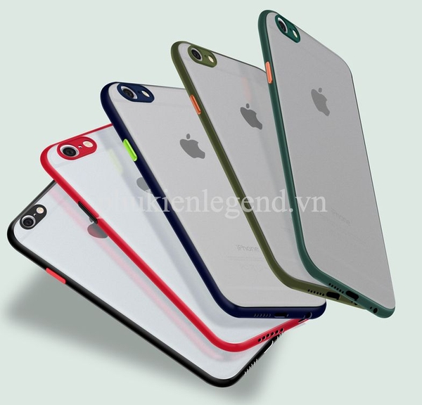 Ốp lưng trong nhám viền Shield Matte Color bảo vệ camera cho iPhone 6 Plus/ 6s Plus