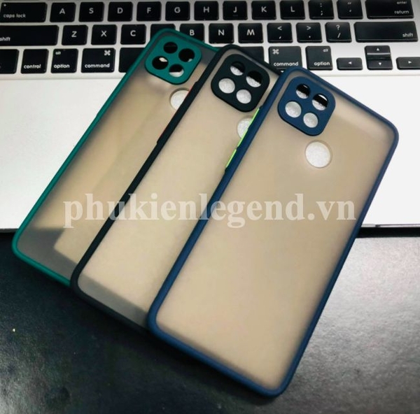 Ốp lưng trong nhám viền Shield Matte Color bảo vệ camera cho OPPO A15