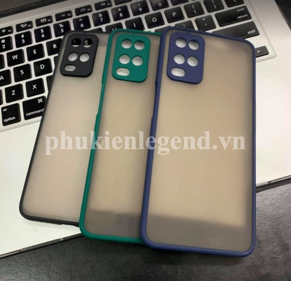 Ốp lưng trong nhám viền Shield Matte Color bảo vệ camera cho Realme 8/ 8 Pro