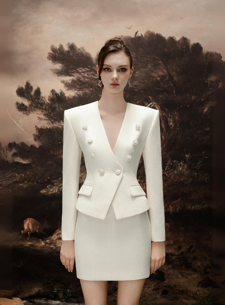 White Silk Vest