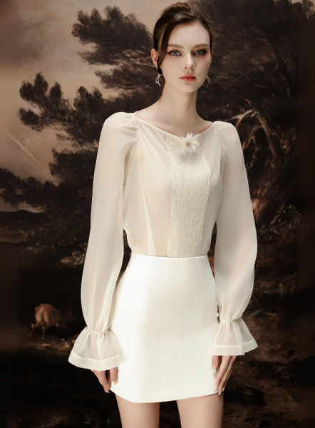 White Long-Sleeve Shirt