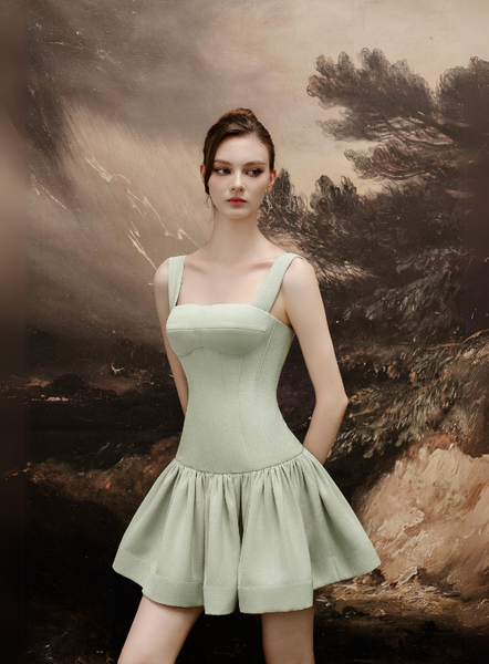 Pistachio Green Classic Dress