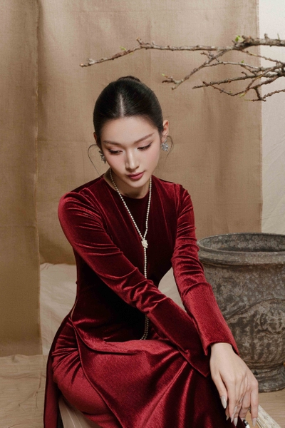 Velvet Traditional Ao Dai