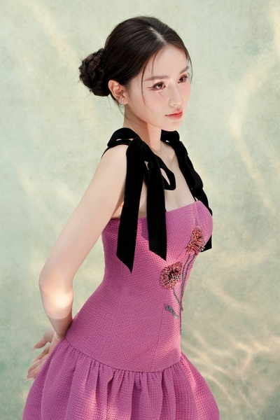 LOVE Dress with Flowers SS 2024