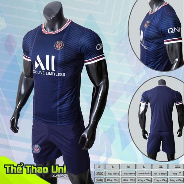 Áo đấu PSG 2021-2022 Sân Nhà - Xanh đen