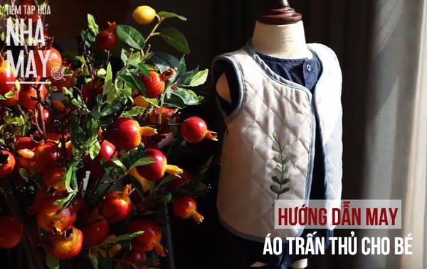 Hướng dẫn may áo trấn thủ mặc tết cho bé