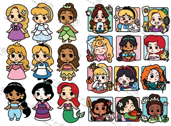 200+ mẫu vẽ nhựa co nhiệt cực xinh làm móc khoá, pin cài,...