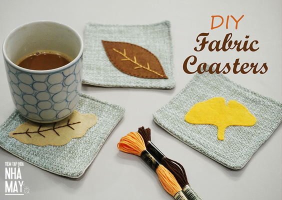 Hướng dẫn tự may tấm lót ly chủ đề mùa thu