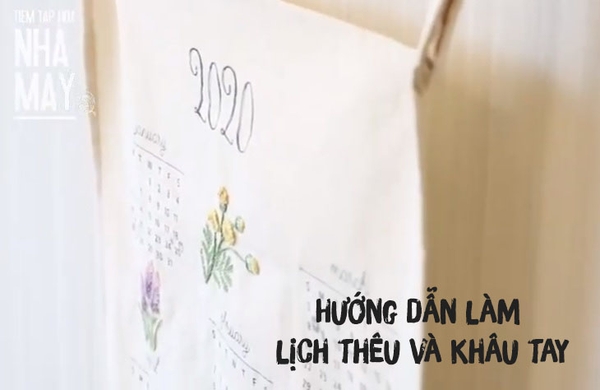 Hướng dẫn làm lịch thêu và khâu tay