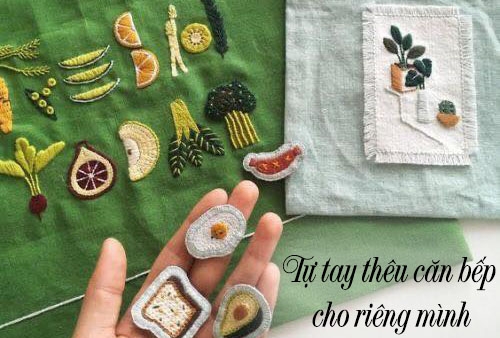 Tự tay thêu căn bếp cho riêng mình - tổng hợp mẫu thêu về bếp