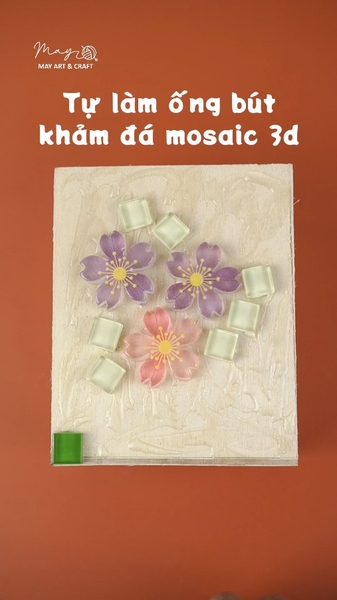 Hướng dẫn làm ống bút mosaic 3D