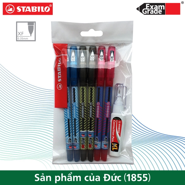 bo-6-cay-but-bi-stabilo-examgrade-587nxf-0-5mm-2xanh-2do-2den-but-xoa