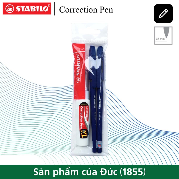 bo-2-cay-but-bi-stabilo-re-liner-868f-xanh-net-0-7mm-but-xoa