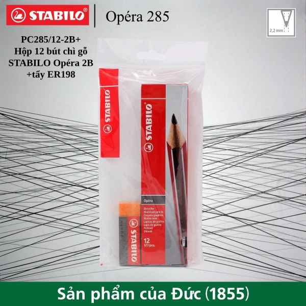 Hộp 12 cây bút chì gỗ STABILO Opéra 2B CÔNG TY TNHH PHÁT TRIỂN THỊ ...