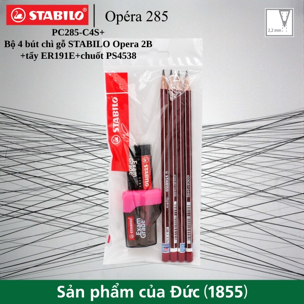 Bộ 4 cây bút chì gỗ STABILO Opéra 2B CÔNG TY TNHH PHÁT TRIỂN THỊ TRƯỜNG ...