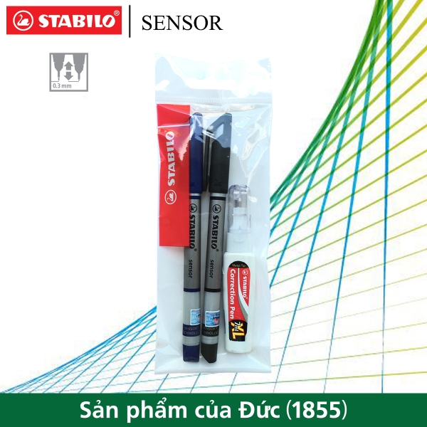 Bộ 2 bút kim STABILO SENSOR F 0.3mm – Viết nhanh, mượt mà, mực đều CÔNG ...