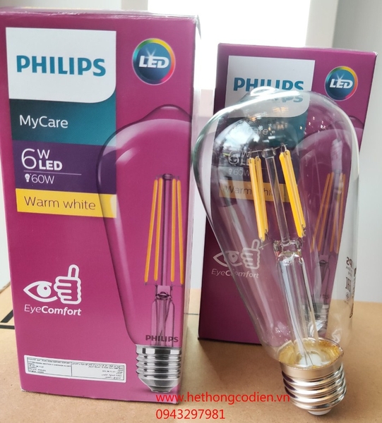 Bóng Led Classic 6-60W E27 830 CL NDAPR