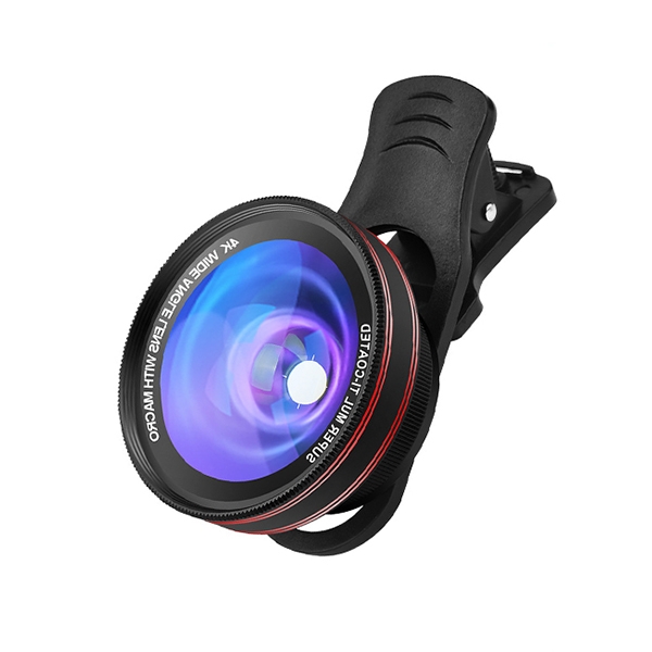 Bộ lens 4K chụp Macro cao cấp 2 IN 1 (0.45 15x và Góc rộng 140 độ) kèm đèn kẹp điện thoại