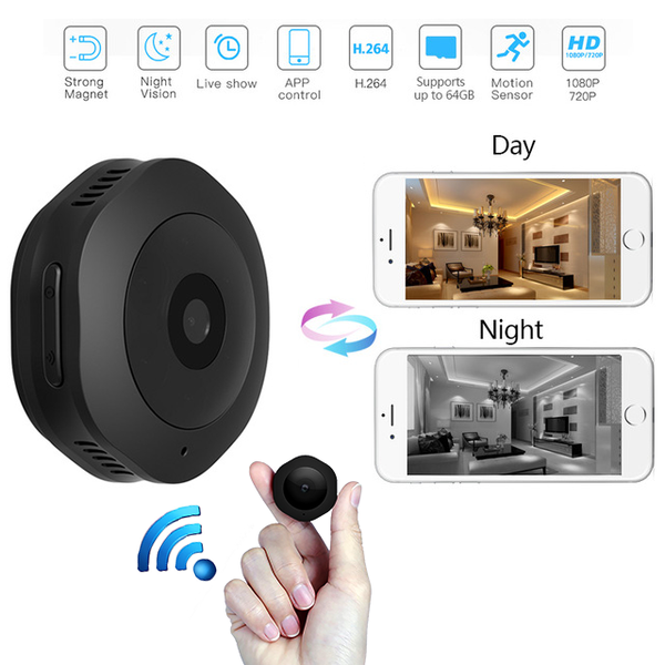 Camera mini wifi siêu nhỏ H6 - Hỗ trợ báo động phát hiện chuyển động từ xa