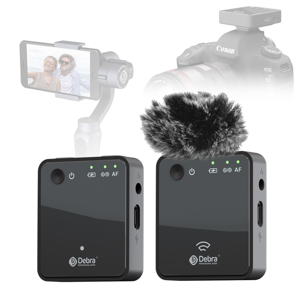 GoPro 2.4G DSLR camera/smart phone recording live broadcast wireless microphone