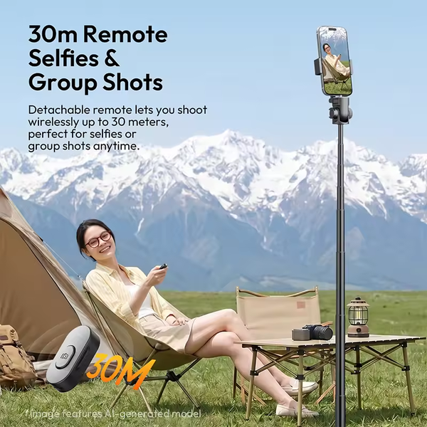 Gậy selfie tự động mở Ulanzi SK32 tích hợp kẹp dành cho điện thoại thông minh chiều cao tối đa 1.8m chính hãng