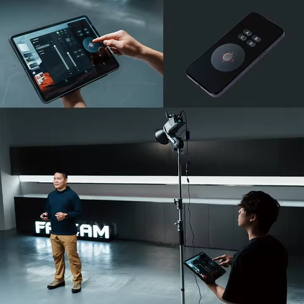 Falcam Move LightGo Adapter Light Gimbal điều hướng tích hợp điều khiển từ xa dành cho đèn Studio ngàm bowen