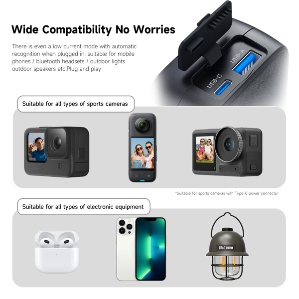 Telesin S0-PB-01-TGP Pin sạc dự phòng cho Gopro Hero 13 chính hãng