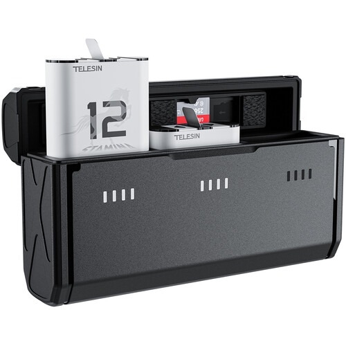 Telesin S0-ECB-09-TGP Hộp sạc pin 3 khe dành cho Gopro Hero 13 chính hãng
