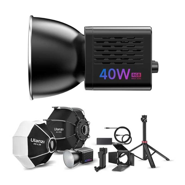 Ulanzi 40W Portable LED Video Light Bundle - Bộ kit đèn nhỏ gọn cho Livestream / Podcast / Steam HLS-01